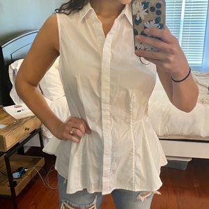 Peplum Button Down